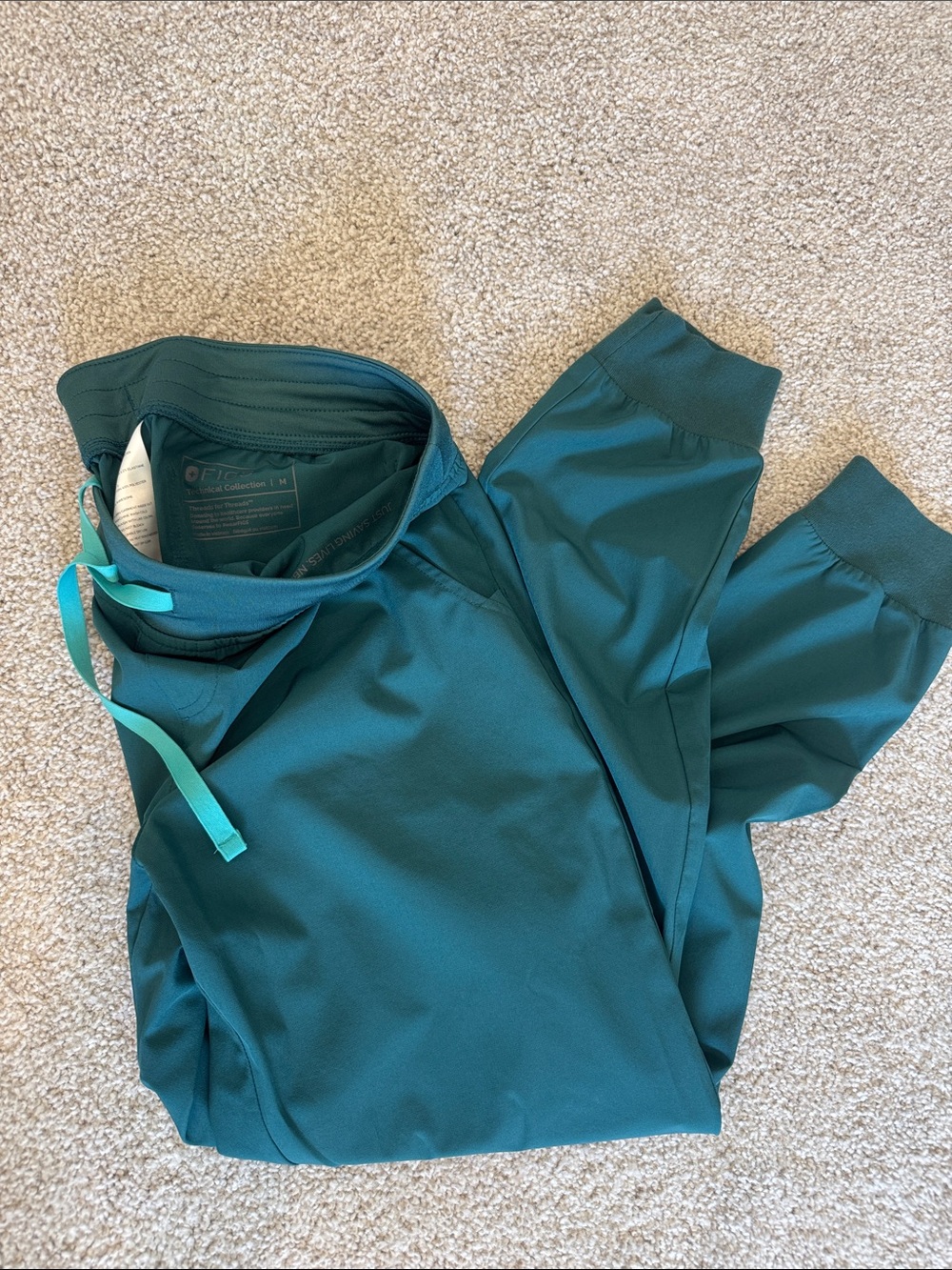 Women's Figs Teal Jogger Pants